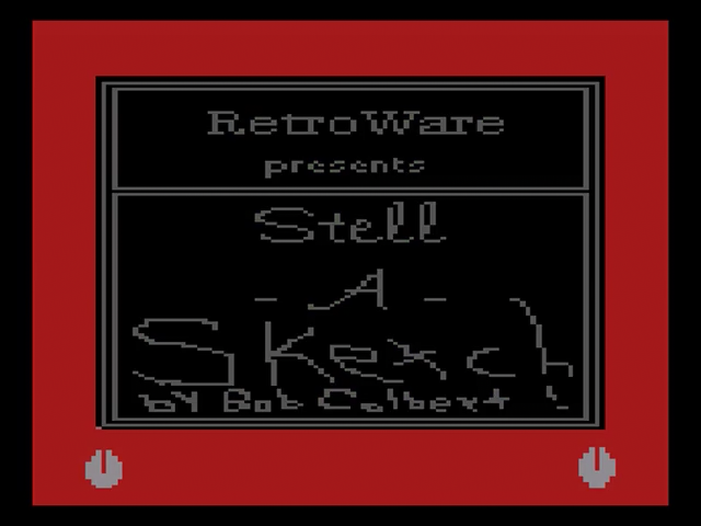 Stell-a-sketch (Homebrew) — Title screen